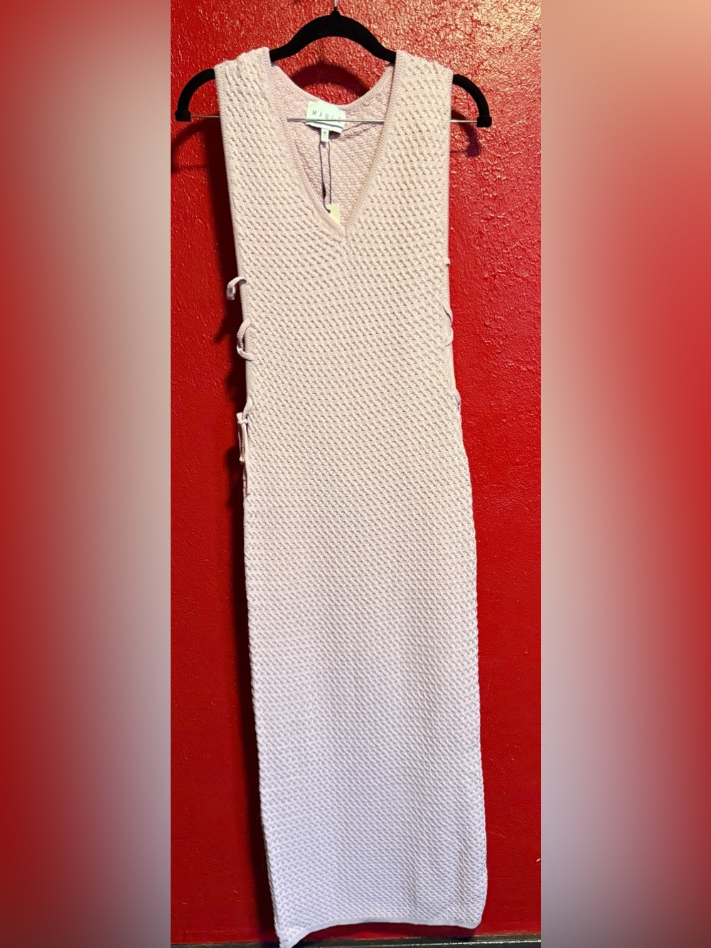 215. NWT Marble Sleeveless Knit Maxi Dress in Soft purple